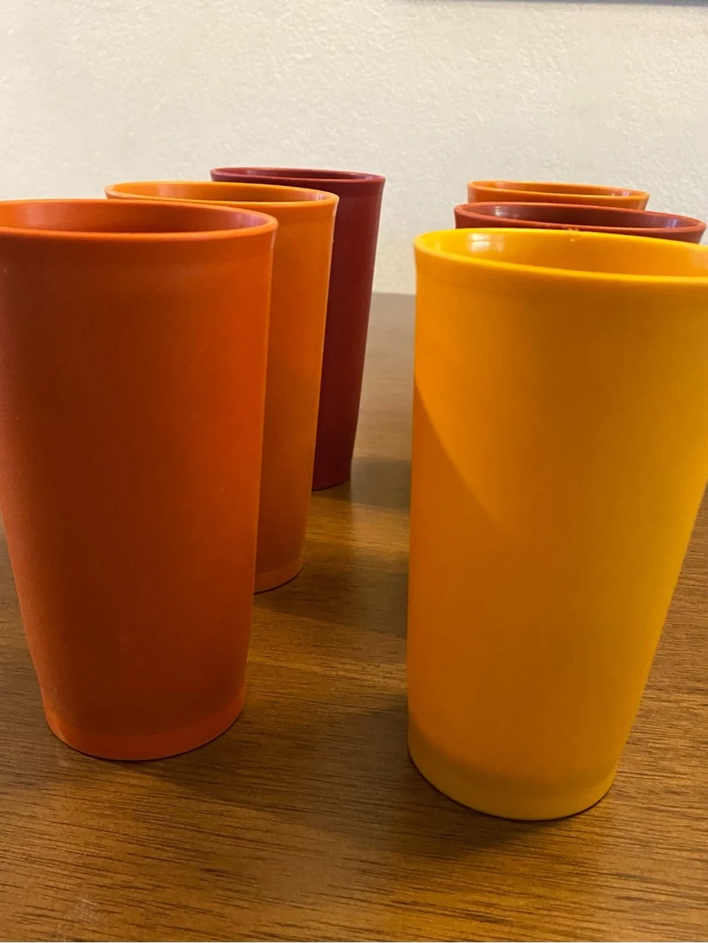 6 Vintage Tupperware 12oz Tumblers